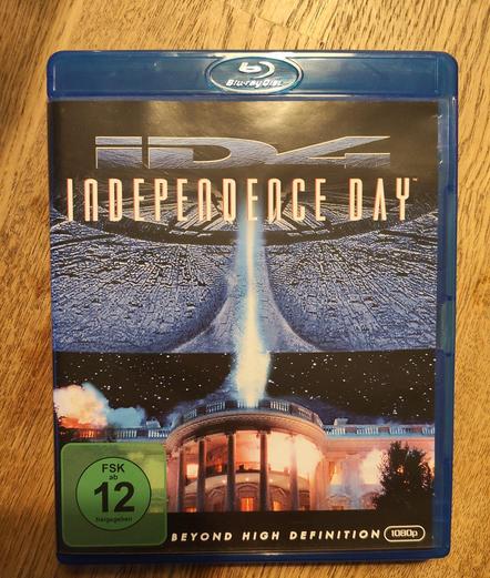 Independence Day Blu Ray Keep Case